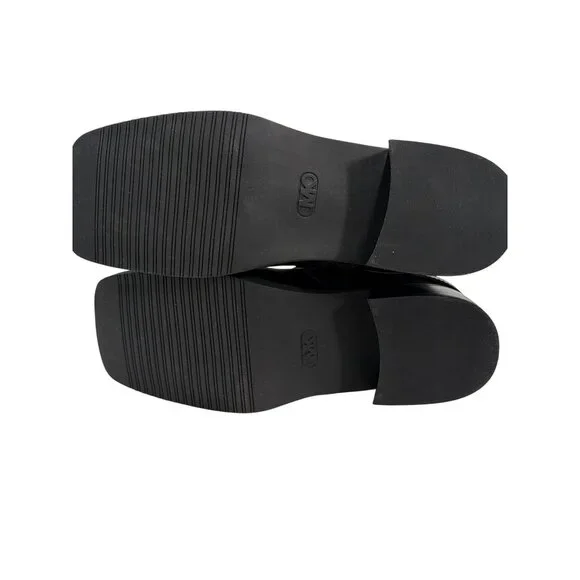 Michael Kors Crosby Black Leather Moto Boot Sz 8 New - Picture 7 of 9